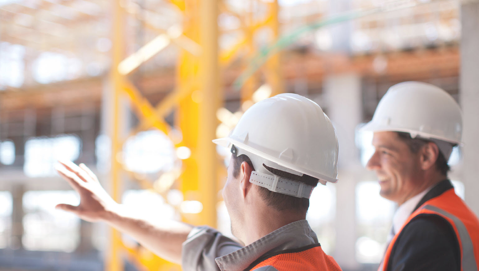 Men on construction site