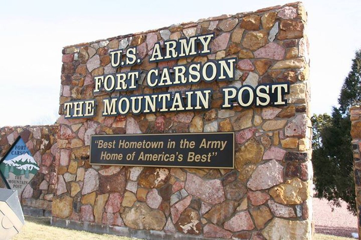 Fort Carson entryway sign