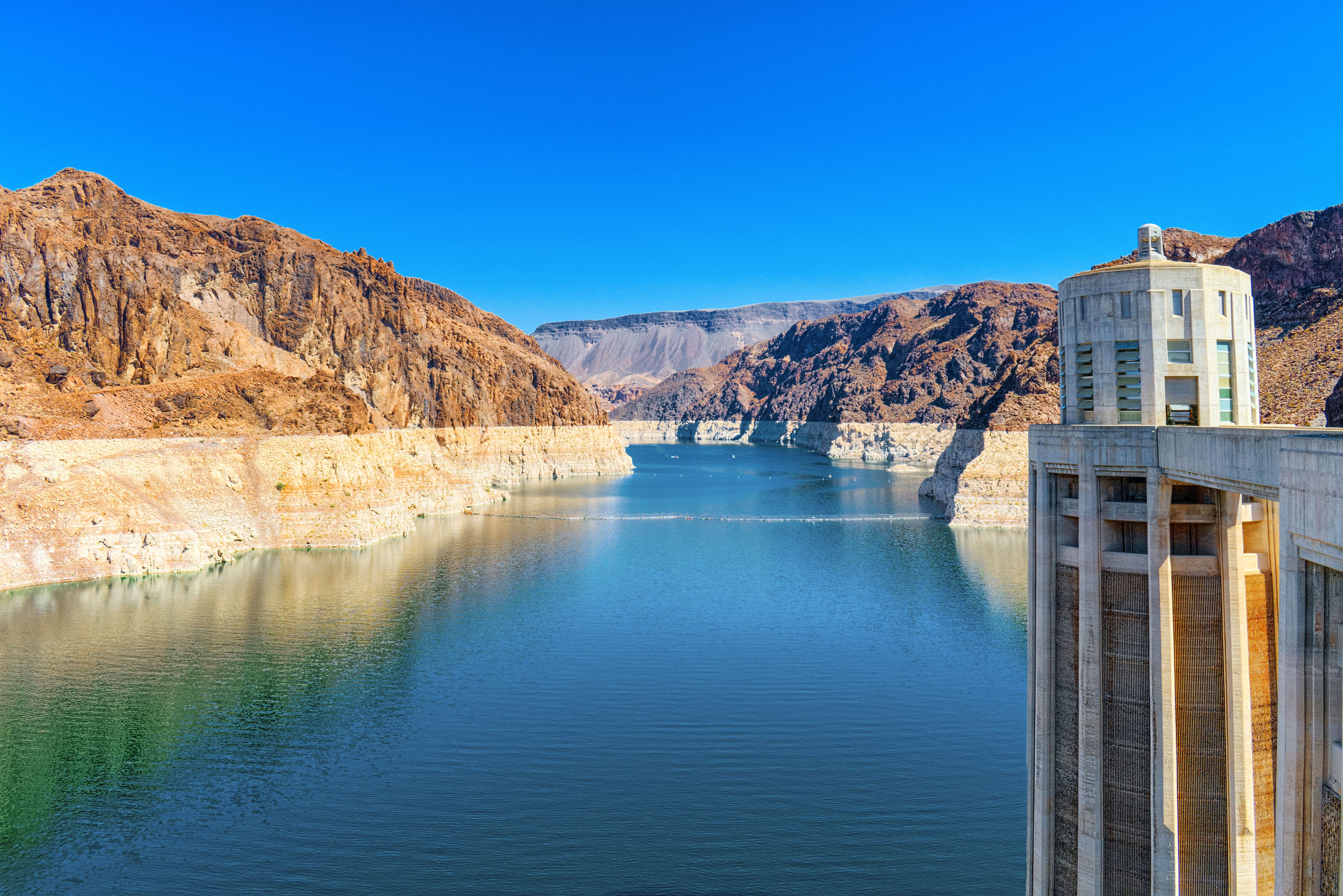 Mountains and dam