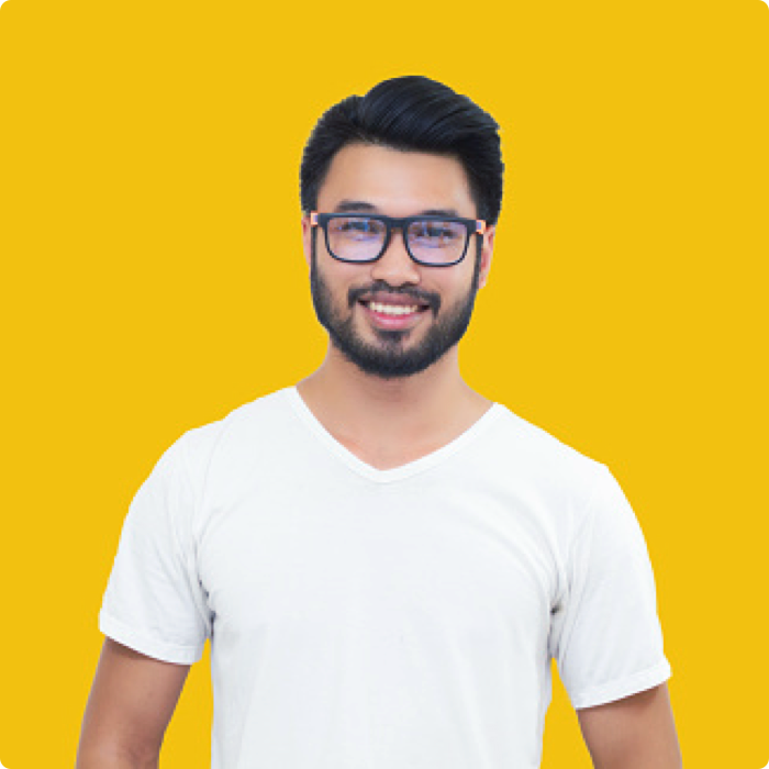 Man smiling