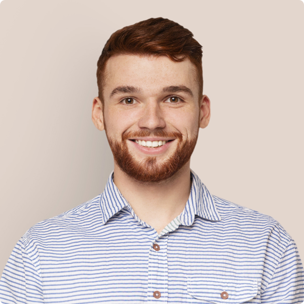 Man smiling