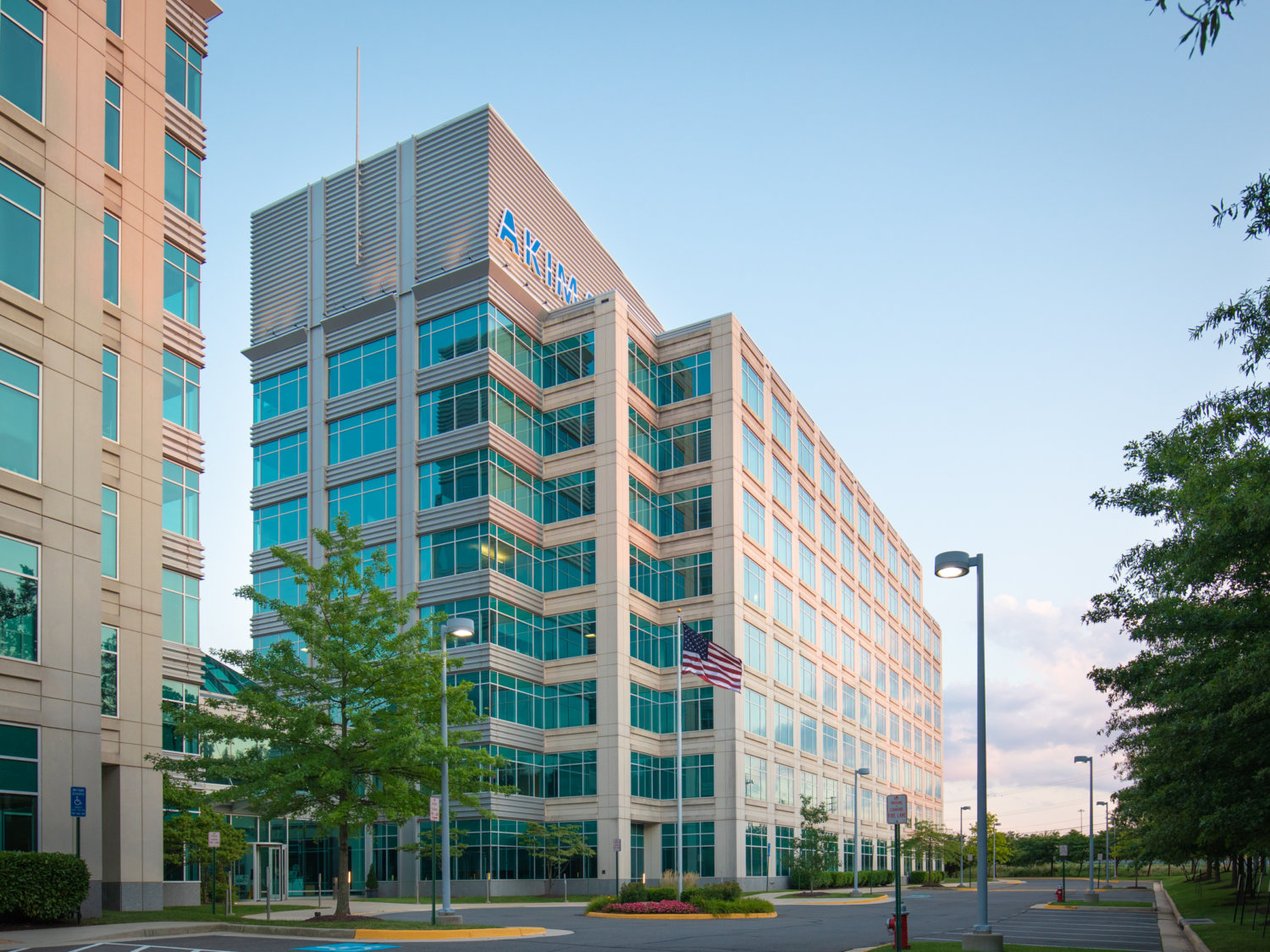 A view of Akima’s headquarters in Herndon, Virginia.