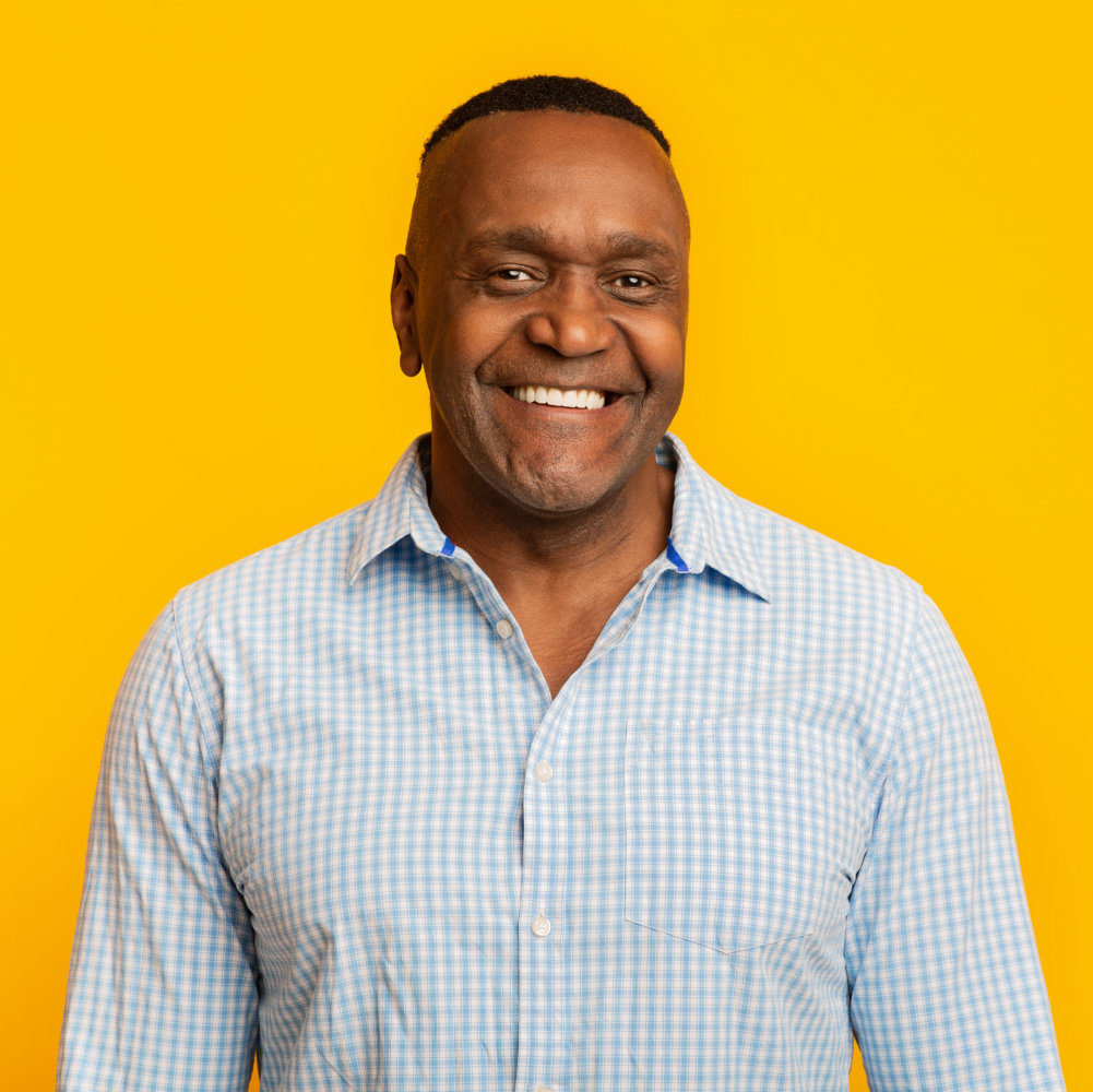 Man smiling