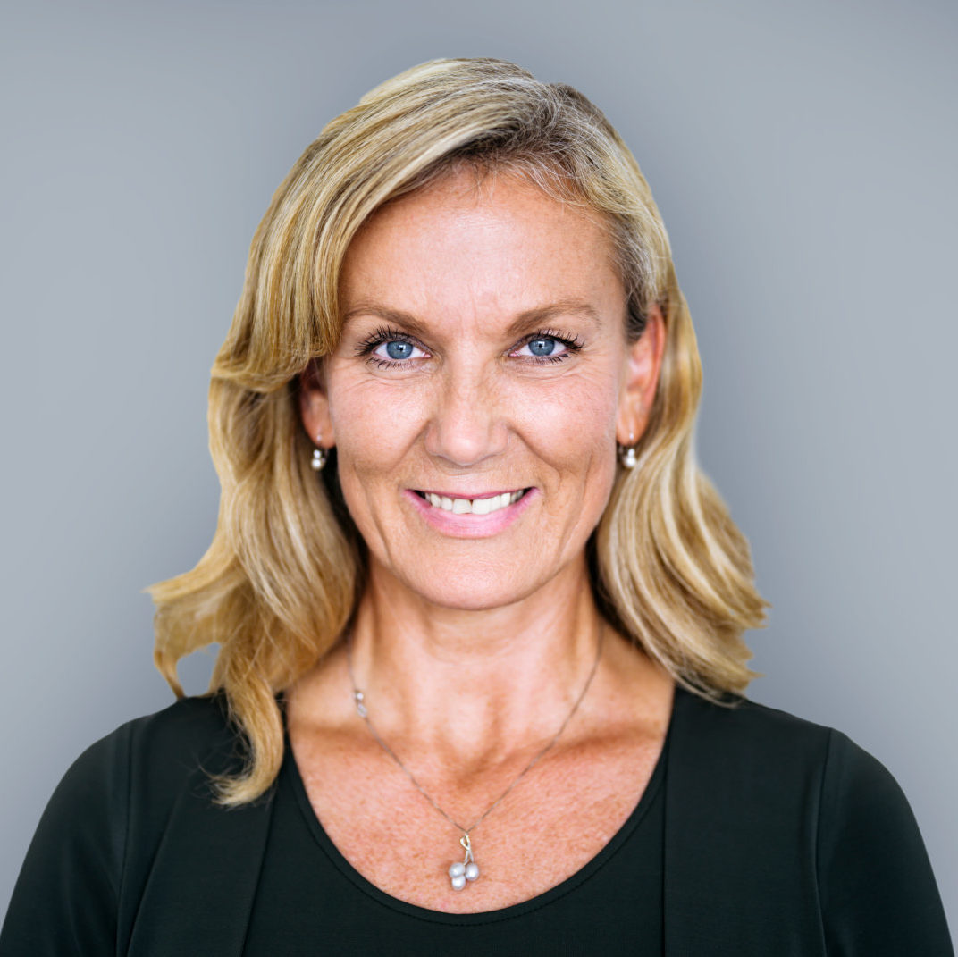 Woman smiling