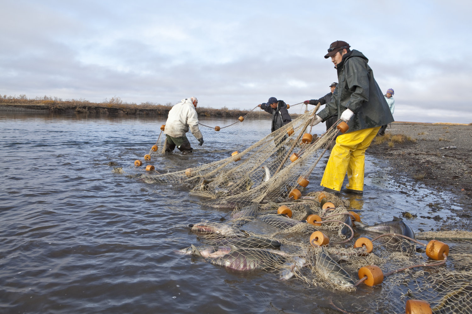 Men fishing in Alaska