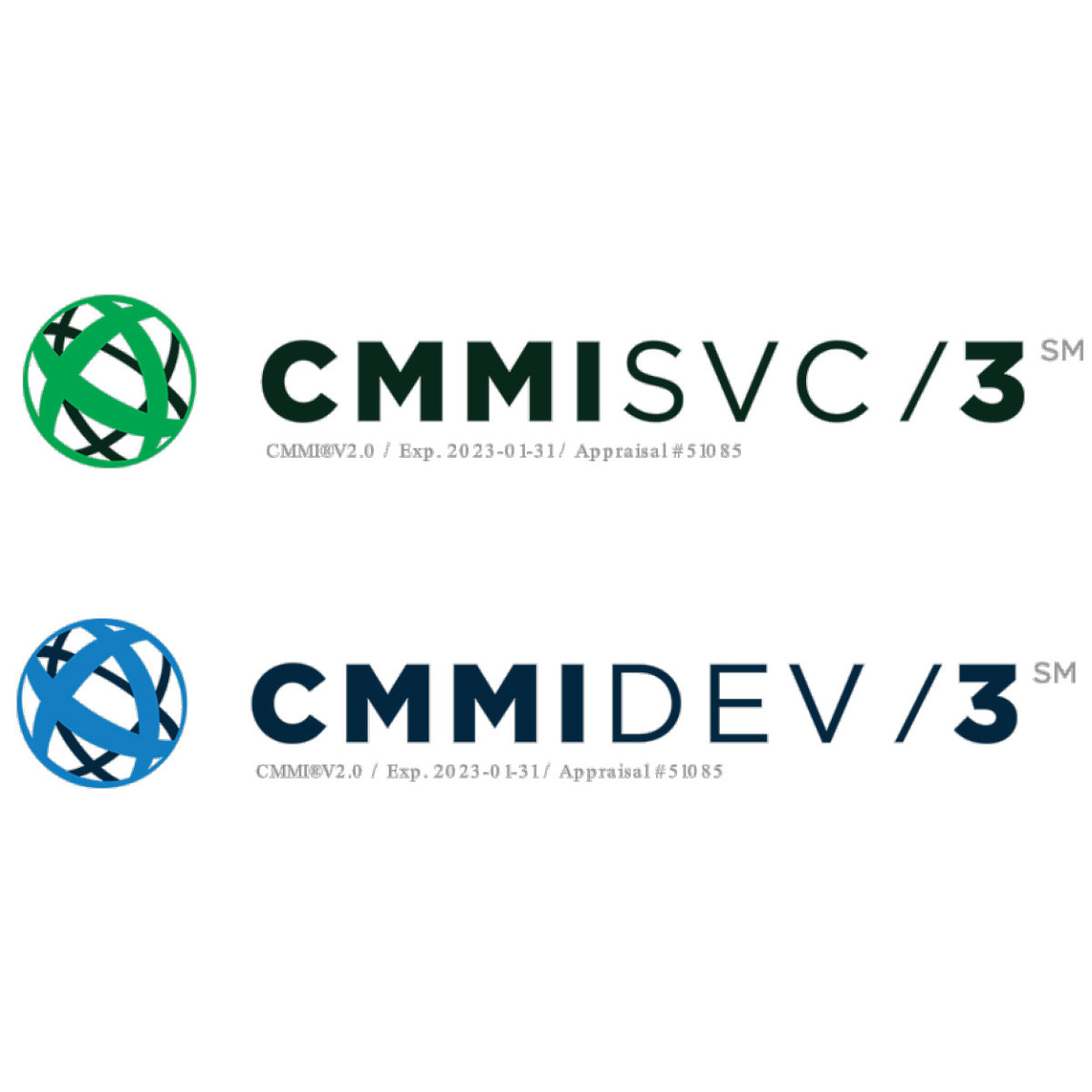 CMMI logos for Cloud Lake an Akima Company