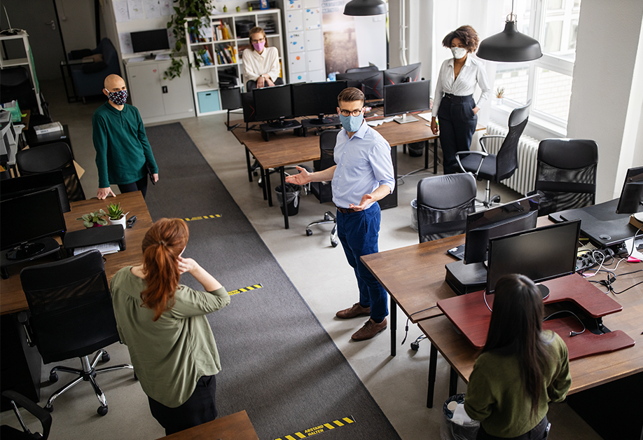 Business people working in office